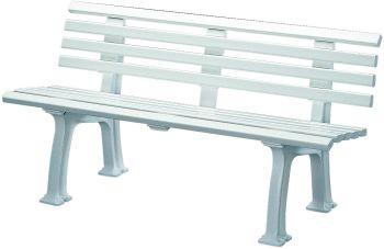 Bank Mod. Sylt 3 Sitzer weiß 150 cm