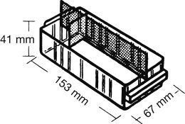 Ersatz-Schublade Typ B H41xB67xT153 mm