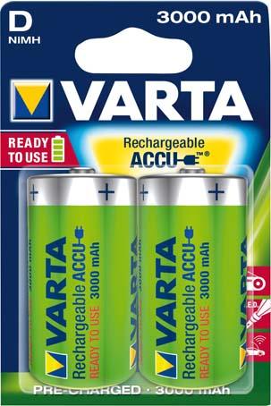 Varta Akku Power Accu Mono/D/HR20, 3000 mAh