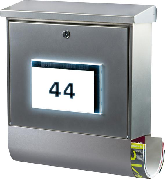 Burg-Wächter GA-Briefkasten, Malaga-Set 4400 Ni, Edelstahl, Set, ER mit Schutzlack versiegelt