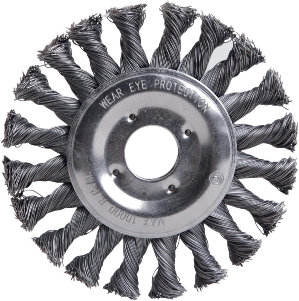 Fortis Rundbürste Stahldraht 115x0,5mm gezopft