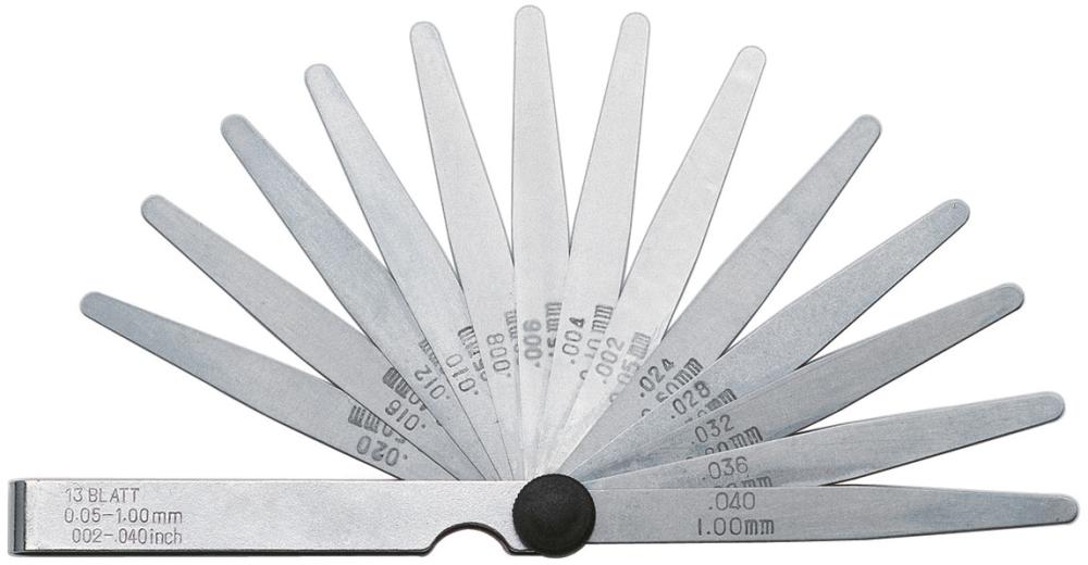 Format Präzisions-Fühlerlehre 13 Blatt 0,05-1mm