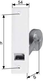 PARO Gurtwickler 110110 verz. weiße Deckplatte