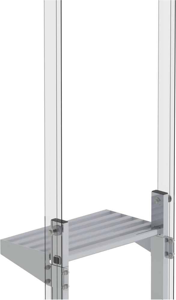 Ausstiegstritt Alu blank Spaltmaß 150mm