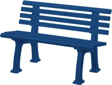 Bank Mod. Ibiza 2 Sitzer blau 120 cm