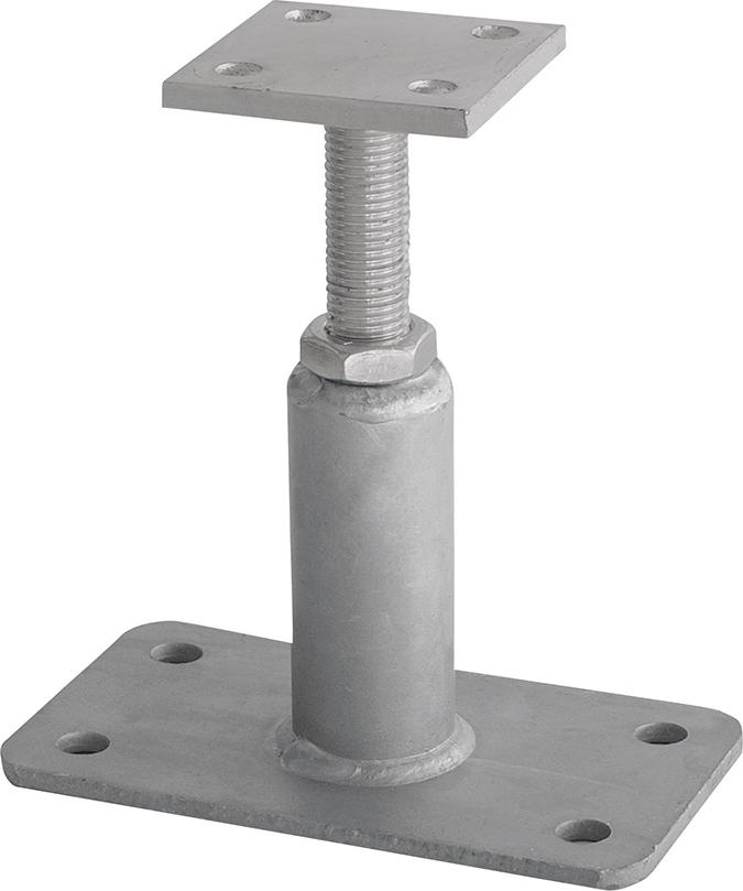 GH Baubeschläge Stützenfuß Typ PR höhenverstellbar 80x80x8,0mm