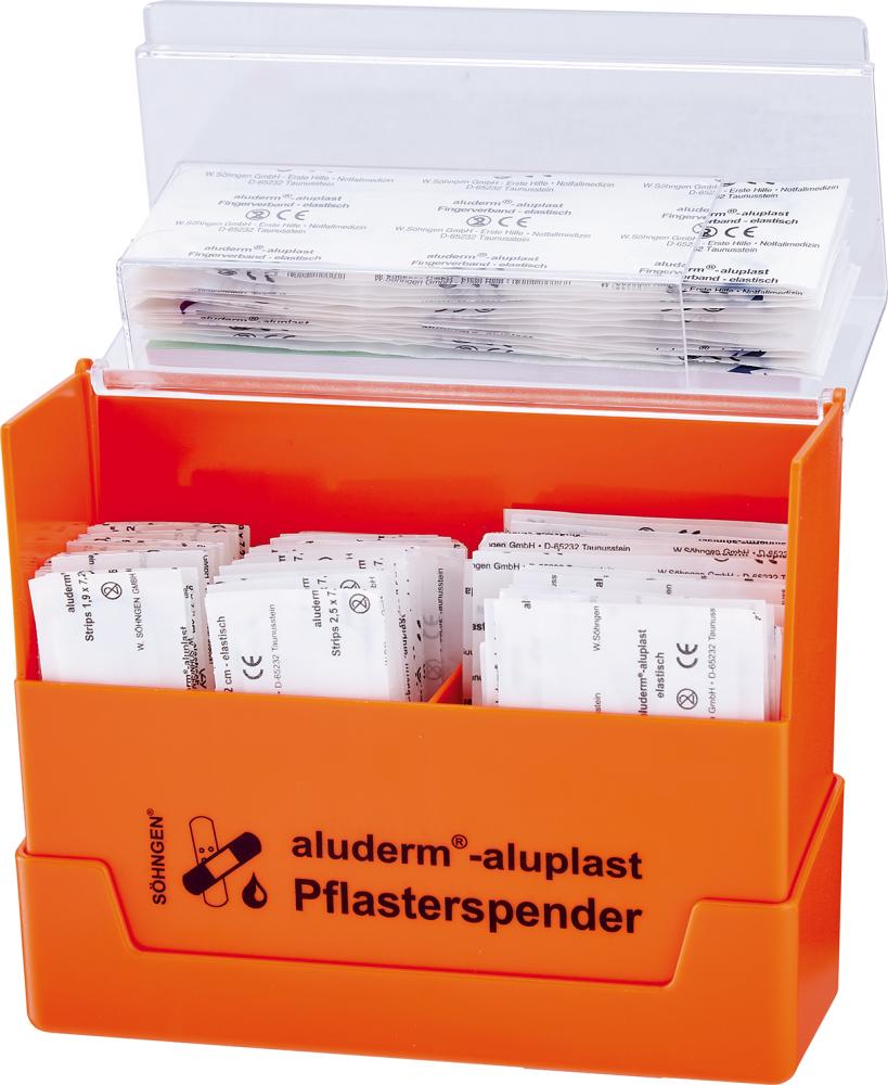Pflasterspender aluderm- aluplast, orange