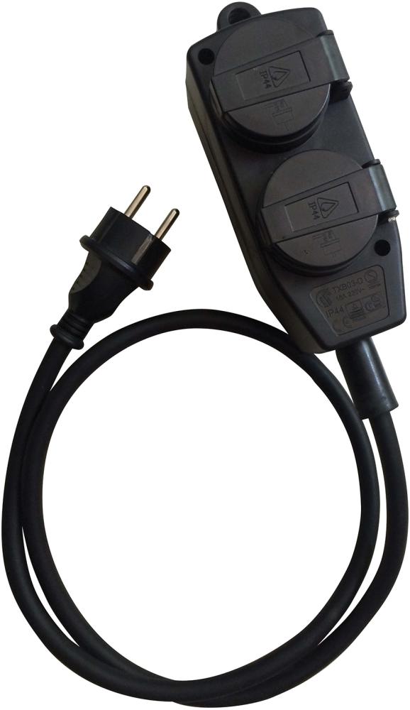 Fortis Verlängerungskabel 4-fachH07RN-F3G1,5 10m