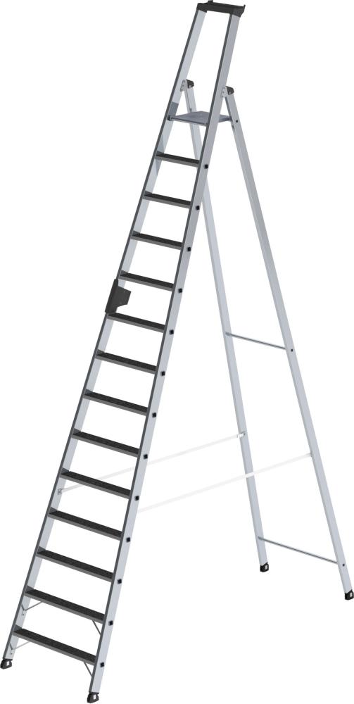Alu-Stehleiter 1x14 St. m. clip-step R13