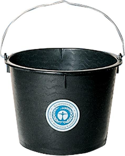 Baueimer Polyeth.-Regen. hohe Form, schwarz 10 l