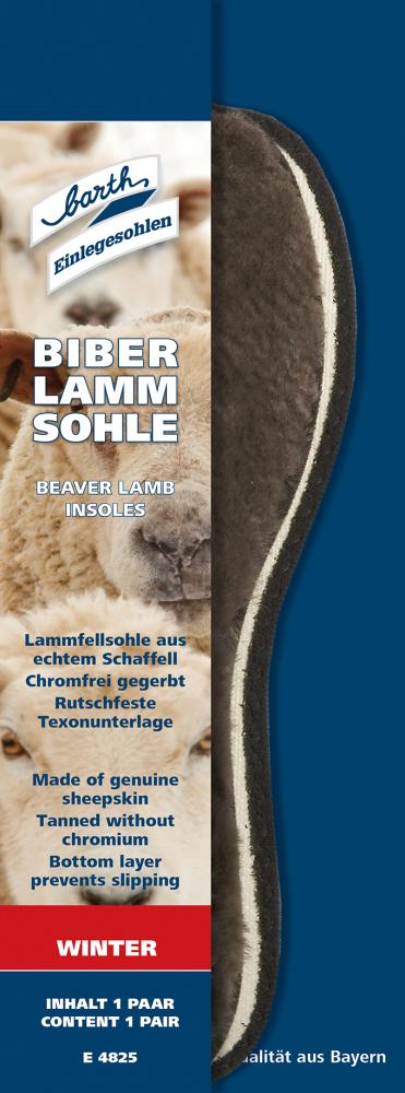 Barth Biber Lamm Sohle, Gr. 36