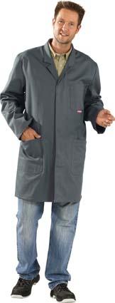 Planam Berufsmantel, 100% BW,290g/qm, Gr. 48, grau