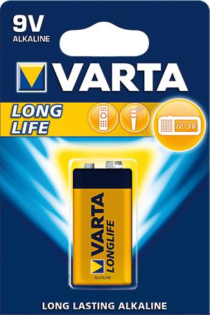Varta Batterie LONGLIFE 9V E-Block, 1-er Bli.