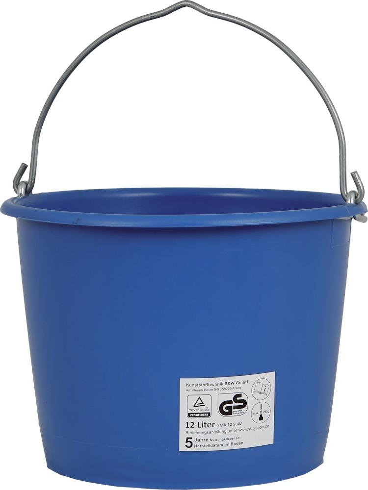 Baueimer 12 L, kranbar blau