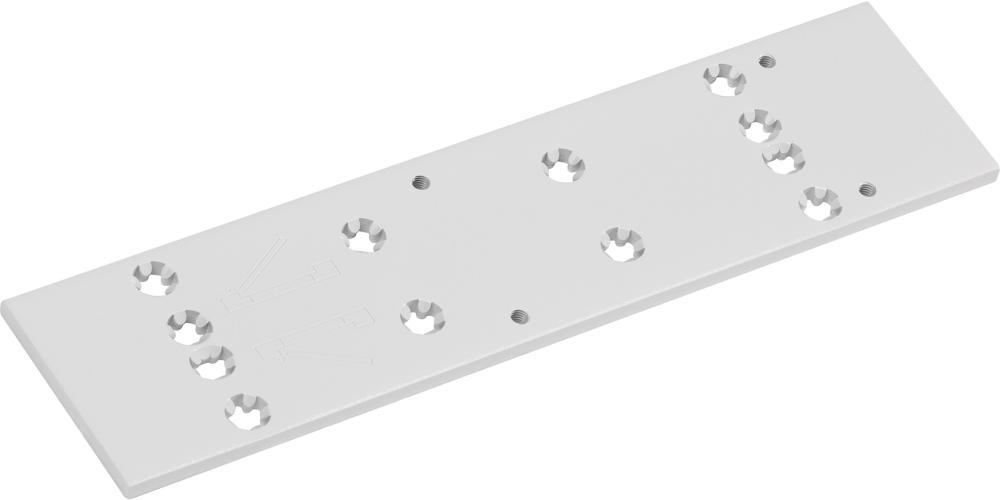 dormakaba OT-Montageplatte, f.Gestän., TS 83, KF, DIN Links-Rechts, w, RAL 9016, lackiert