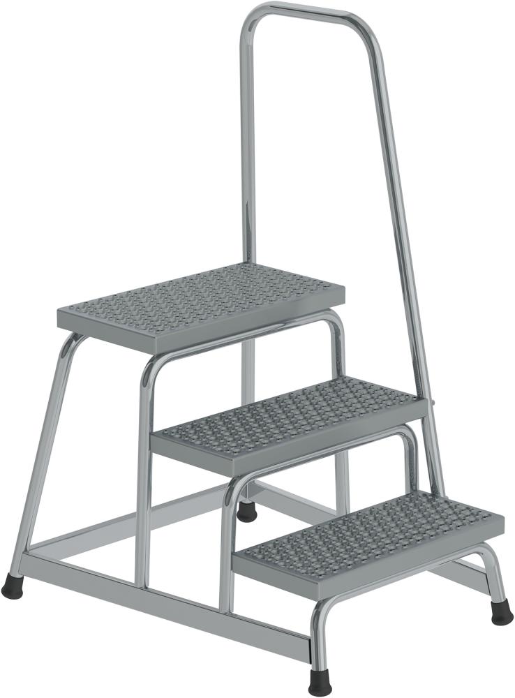 Alu-Arbeitspodest R13 starr m.Handlauf 3 Stufen