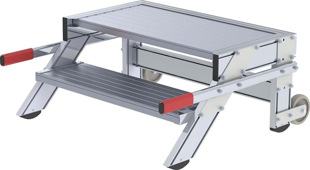 LM-Arbeitspodest fahrbar 2 Stufen, Stuf.be. 800mm