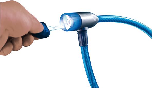 Burg Wächter Seilschloss mit Licht 340L 65