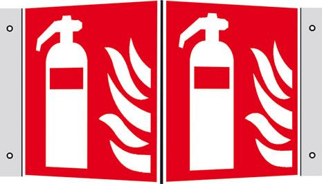 Brandschutzschild Alu Feuerlöscher Wi.150x150