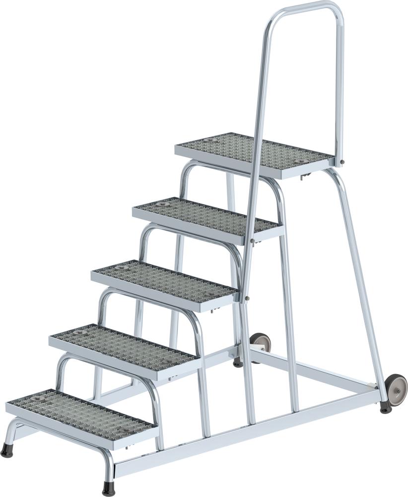 Aluminium Arbeitspodest 3,0m, 5 Stufen Handl